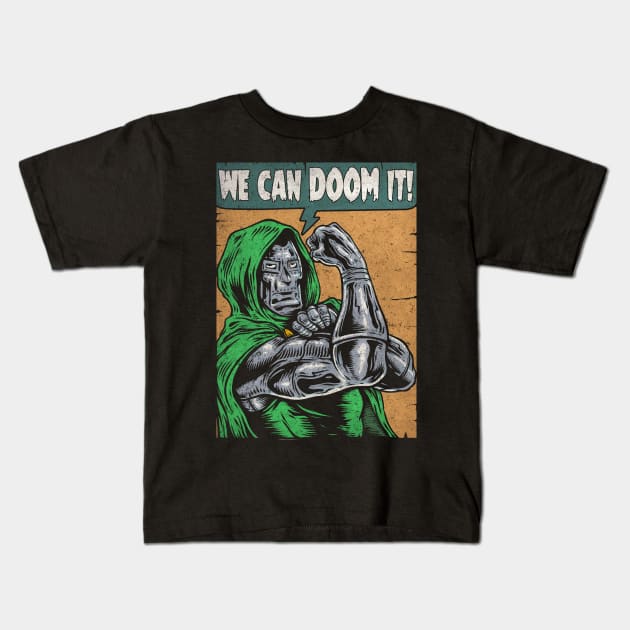 "WE CAN DOOM IT" Kids T-Shirt by joeyjamesartworx